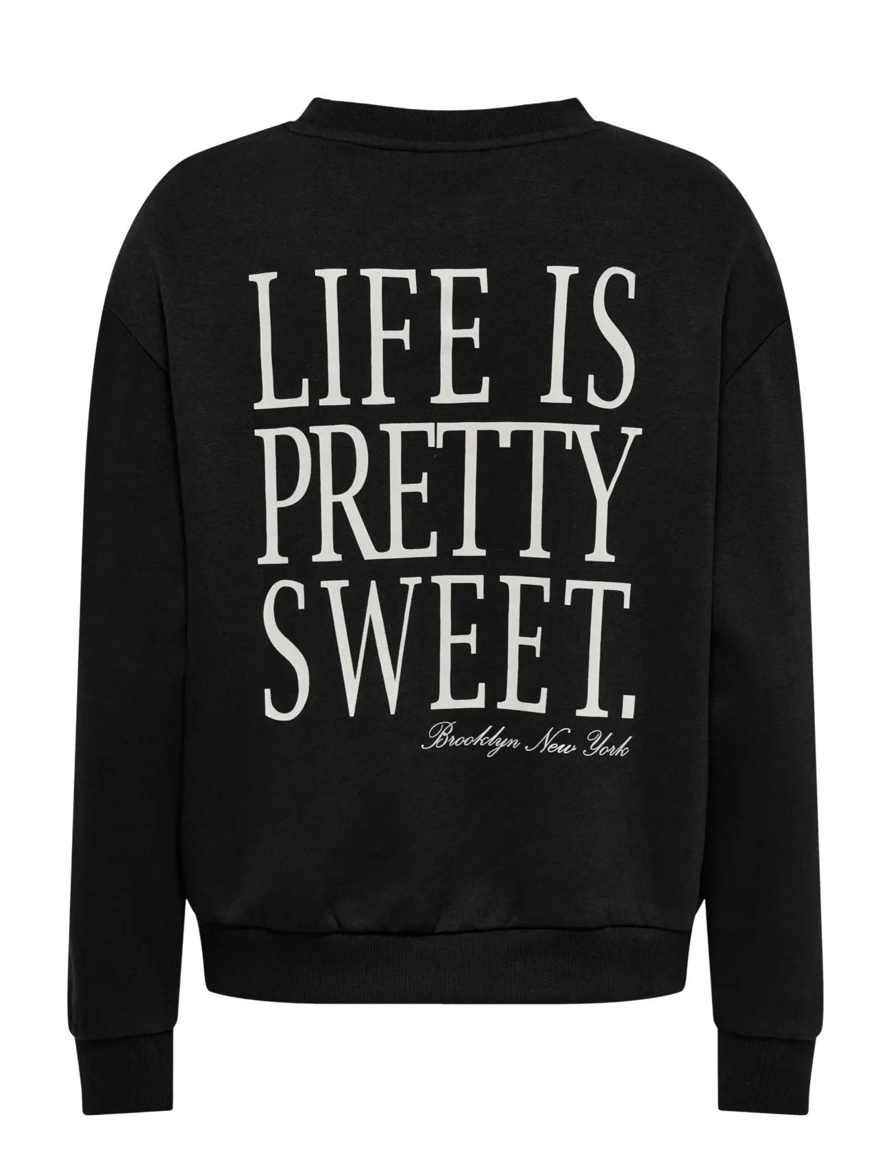 JDY - JDYNANNA LIFE L/S TEXT SWEAT JRS DIA - igapäevane stiil - black - 1
