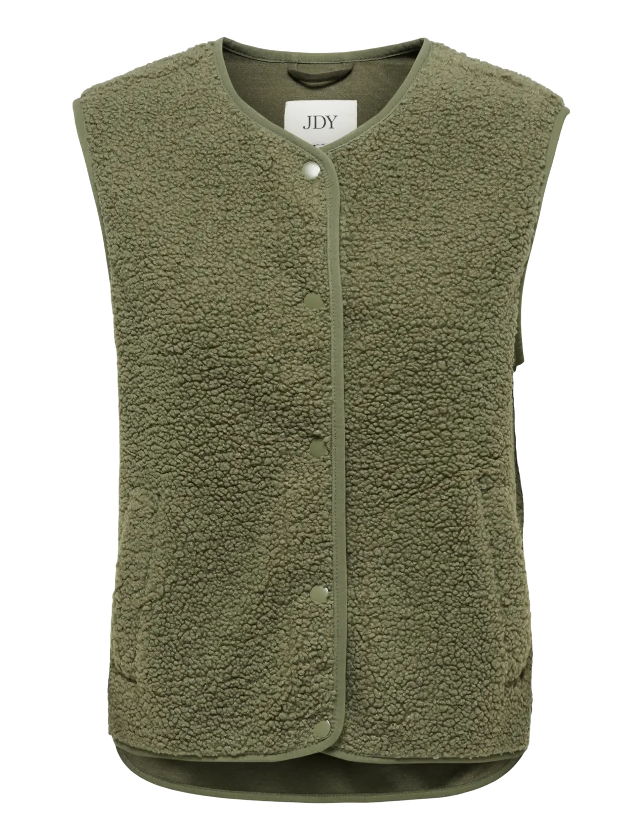 JDY JDYSIMINA TEDDY WAISTCOAT OTW QIQ NOOS - Westen - KALAMATA / khaki/green