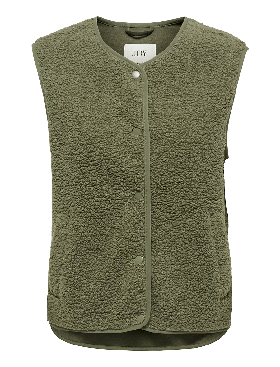 JDY - JDYSIMINA TEDDY WAISTCOAT OTW QIQ NOOS - fleece- und teddy-westen - kalamata - 1