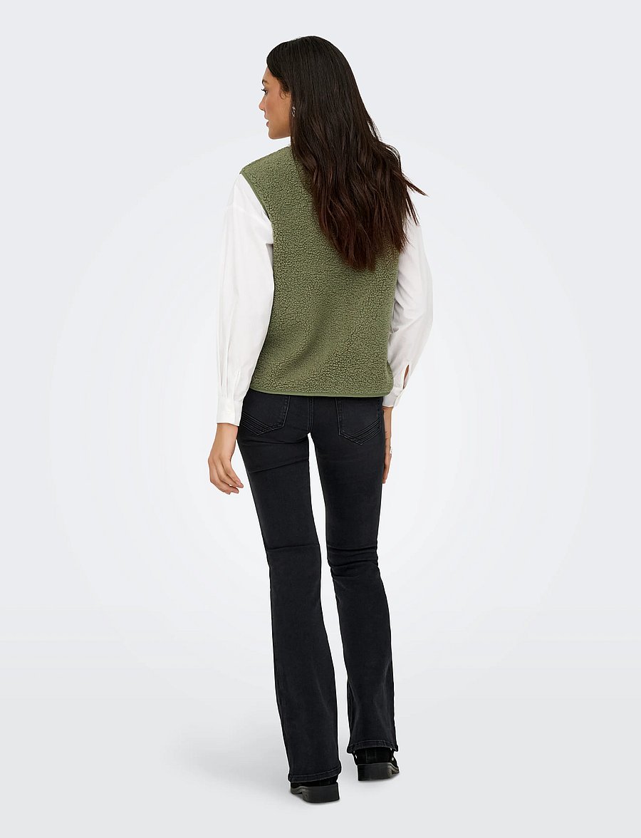 JDY - JDYSIMINA TEDDY WAISTCOAT OTW QIQ NOOS - fleece- und teddy-westen - kalamata - 3