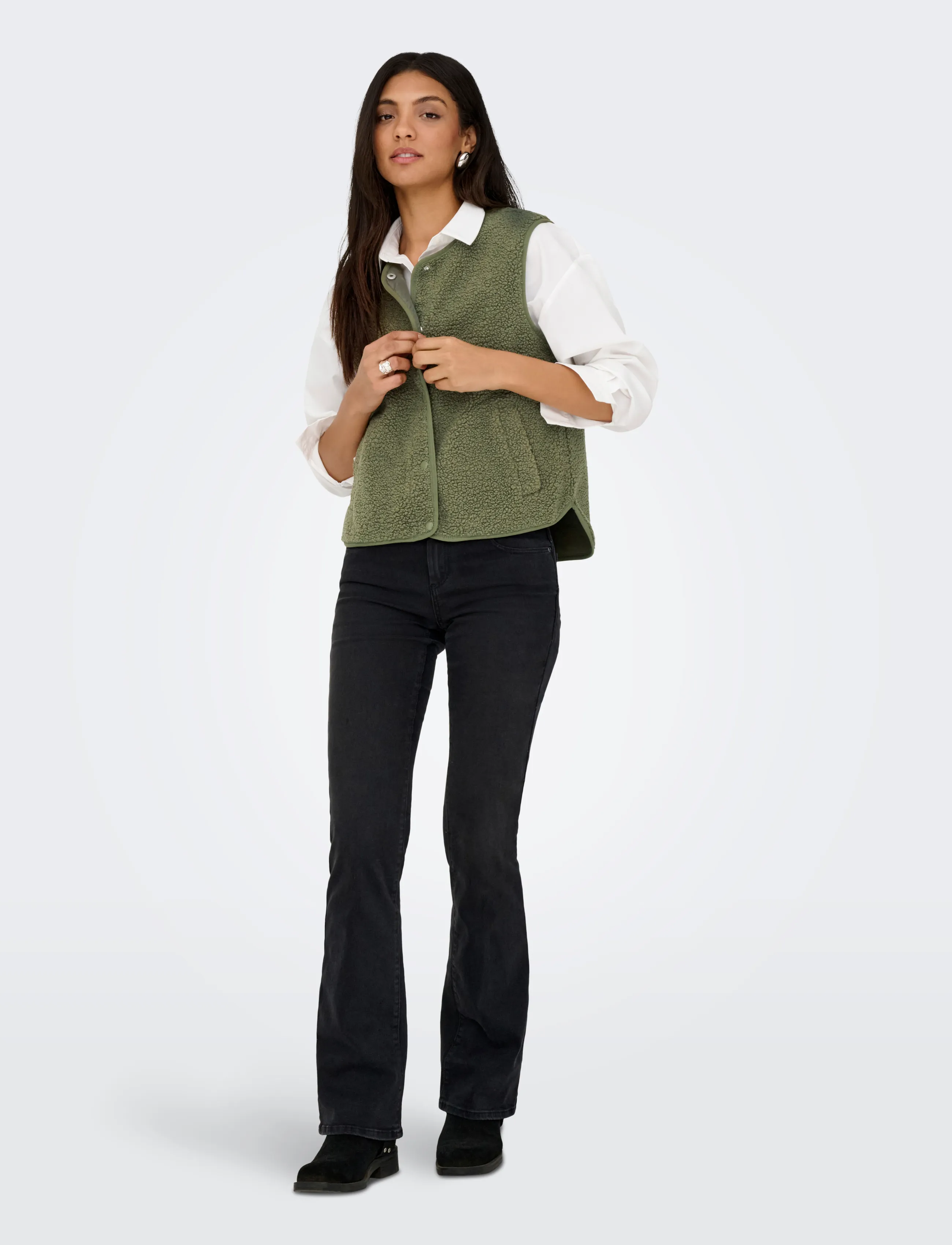 JDY - JDYSIMINA TEDDY WAISTCOAT OTW QIQ NOOS - kalamata - 4