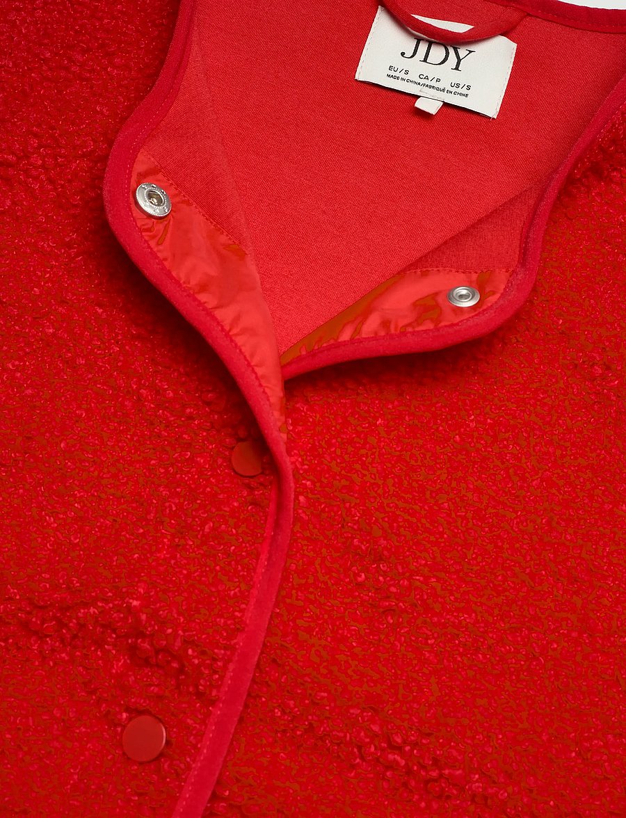 JDY - JDYSIMINA TEDDY WAISTCOAT OTW QIQ NOOS - fleece- und teddy-westen - racing red - 2