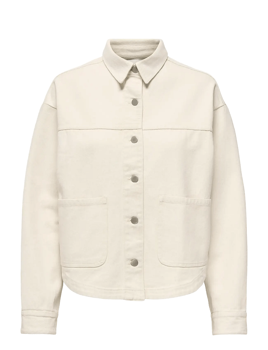 JDY - JDYNOMA L/S SHACKET WVN NOOS - forårsjakker - ecru - 1