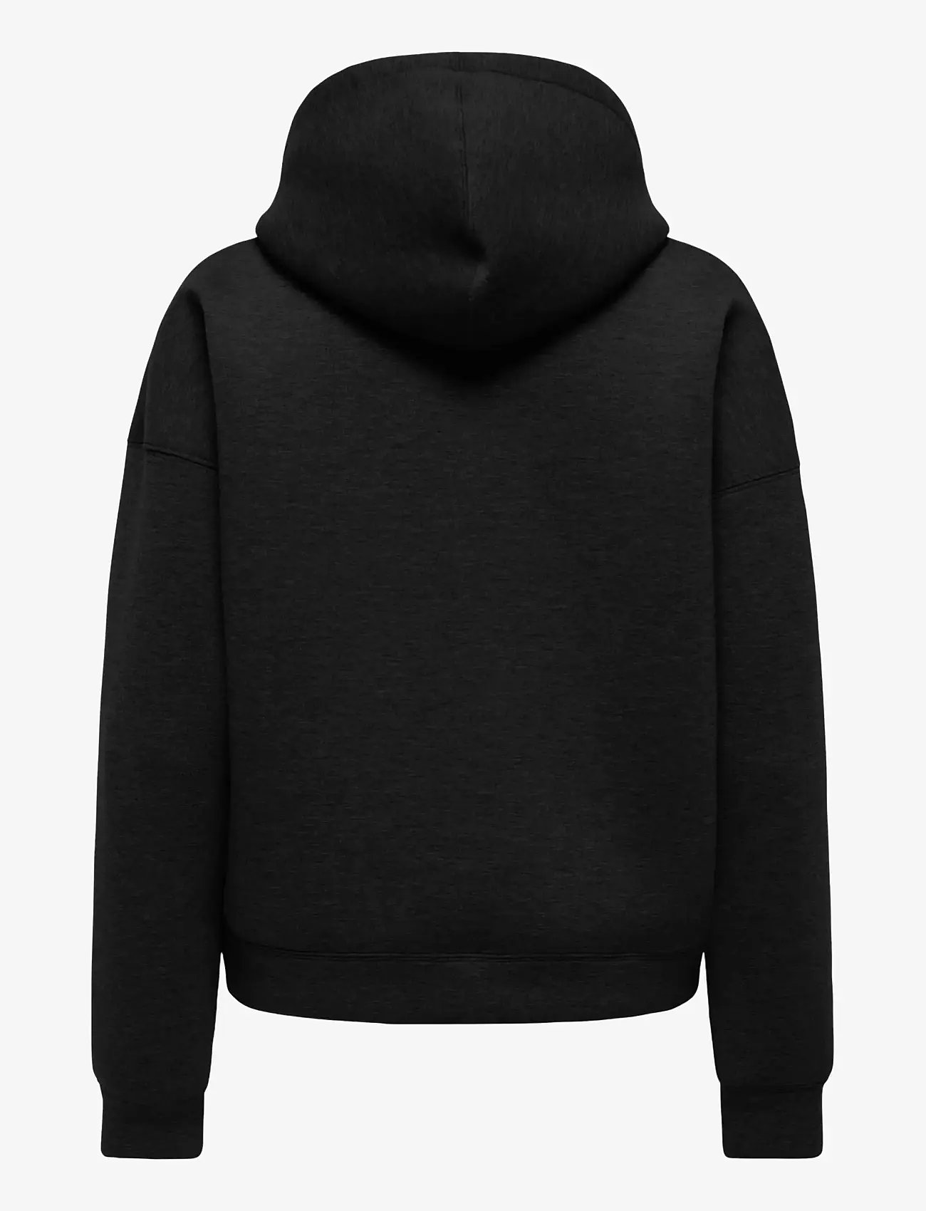 JDY - JDYSABRINA L/S ZIPPER SCUBA HOODIE JRS - hættetrøjer - black - 1
