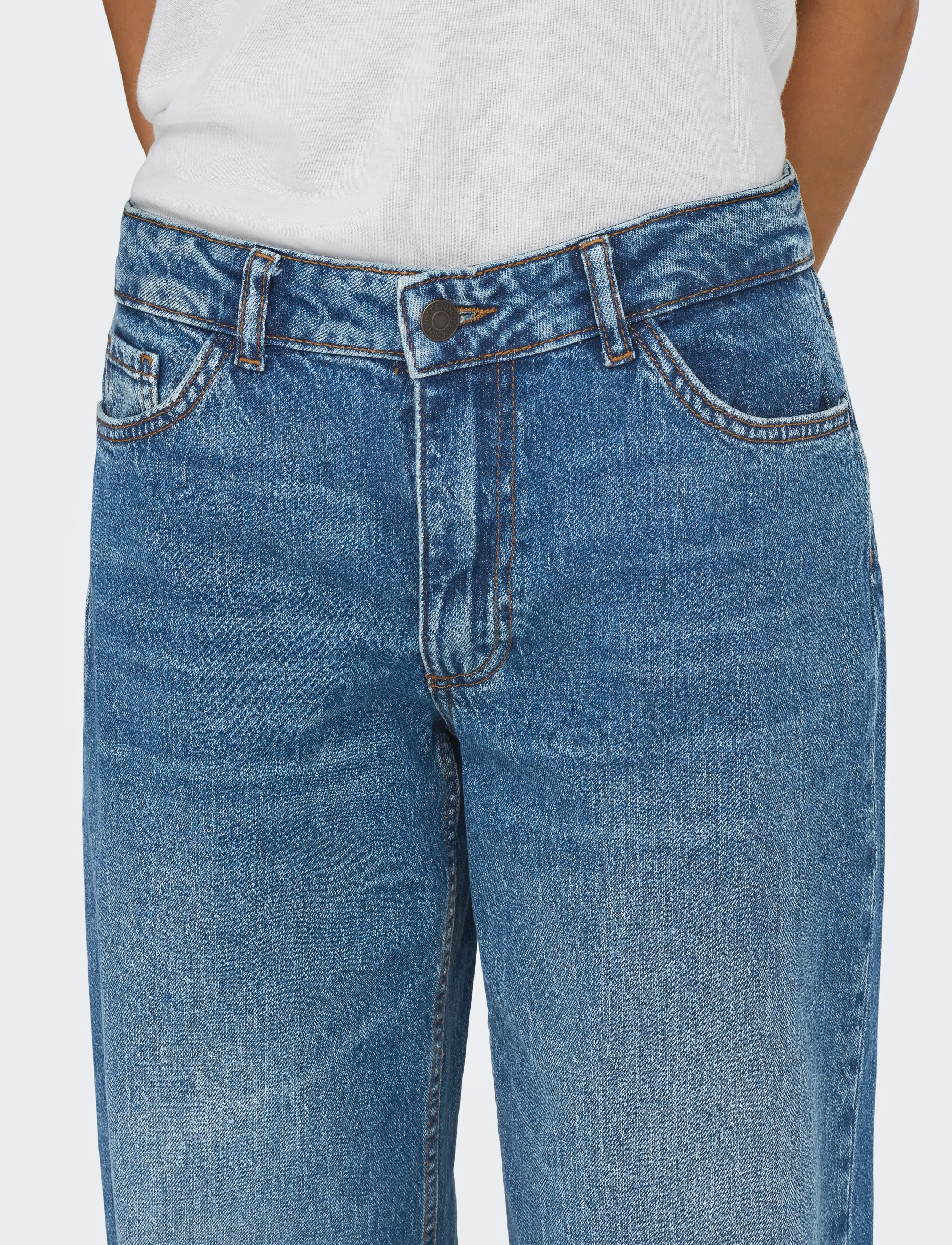 JDY - JDYRUBY MW WID MB 1006 DNM NOOS - platūs džinsai - medium blue denim - 5