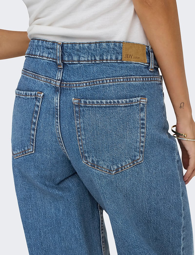 JDY Flora Life Flared High MB Noos DNM Jeans, Denim Bleu médium, 33W / 30L Femme JDY Flora Life Flared High MB Noos DNM Jeans, Denim Bleu médium, 33W / 30L Femme