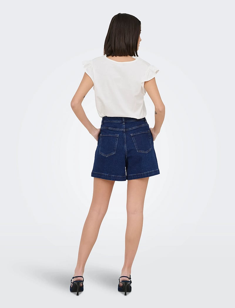 JDY - JDYVALERIE HW WID SHORTS DNM NOOS - jeansshorts - medium blue denim - 3