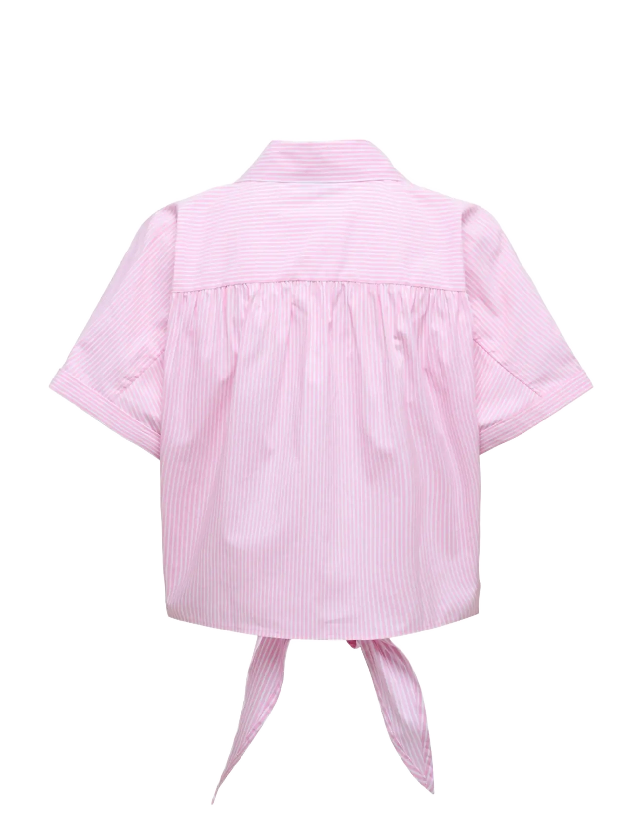 JDY - JDYMIO S/S KNOT SHIRT WVN DIA - shocking pink - 1