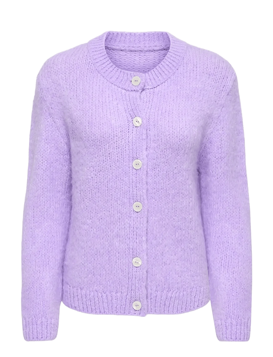 JDY - JDYDINEA L/S BUTTON CARDIGAN KNT NOOS - kardigani - lavender - 1