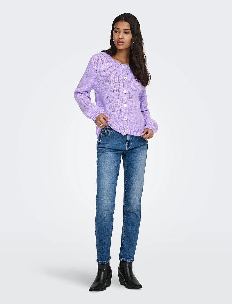 JDY - JDYDINEA L/S BUTTON CARDIGAN KNT NOOS - cardigans - lavender - 5