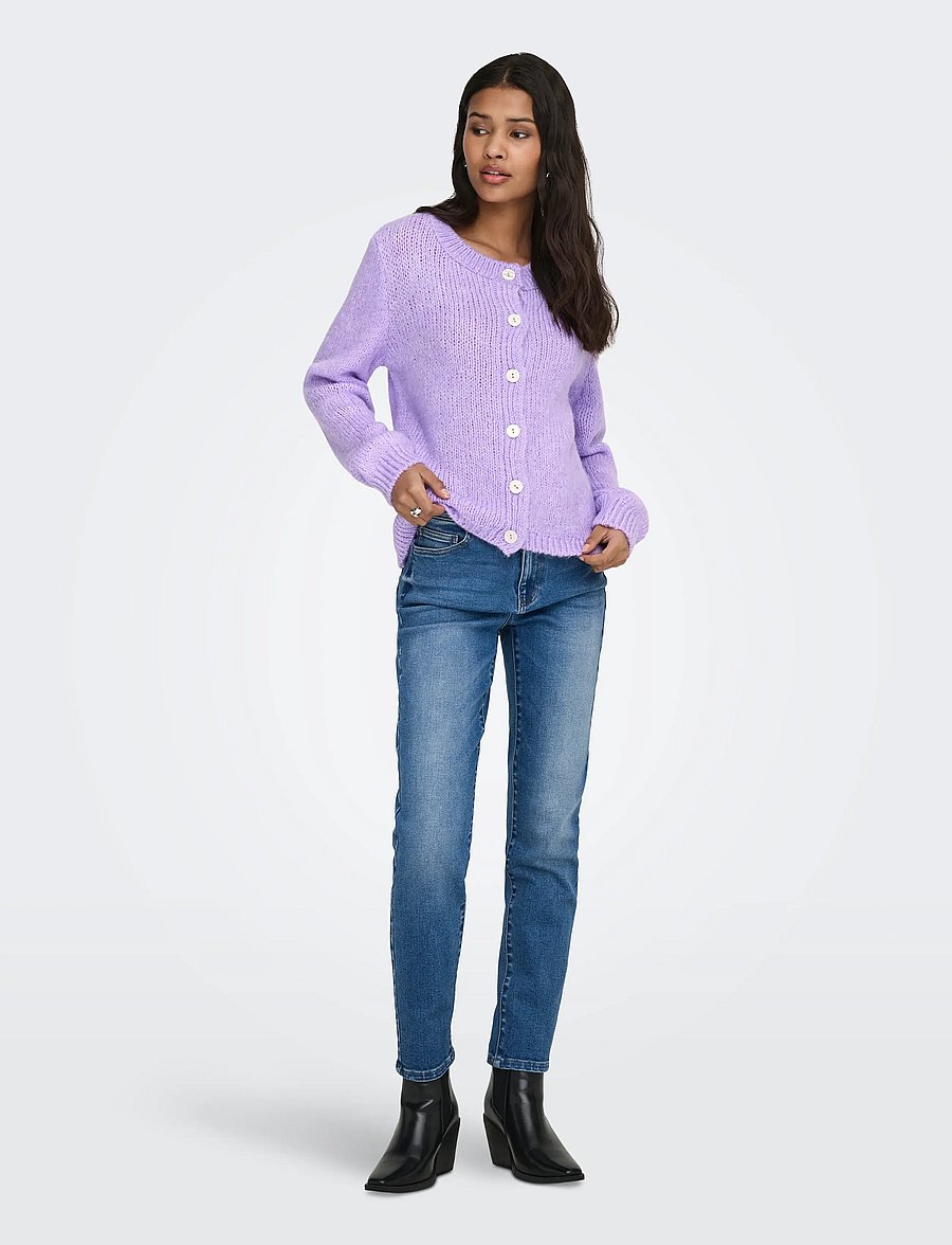 JDY - JDYDINEA L/S BUTTON CARDIGAN KNT NOOS - kardigani - lavender - 5