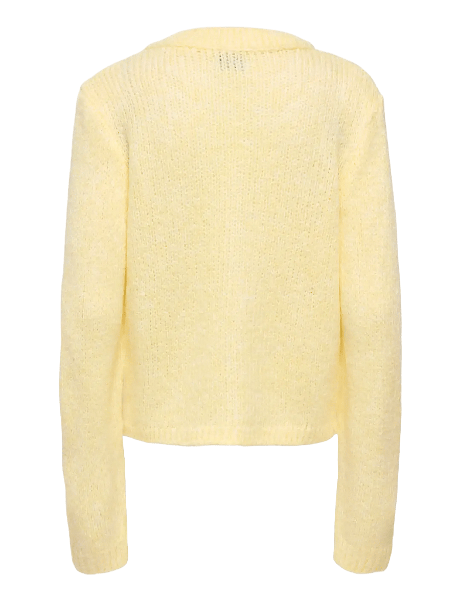JDY - JDYDINEA L/S BUTTON CARDIGAN KNT NOOS - cardigans - pastel yellow - 2