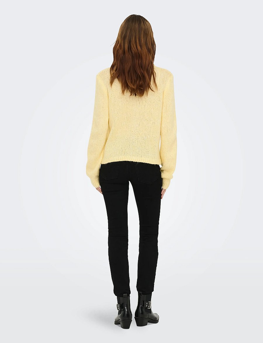 JDY - JDYDINEA L/S BUTTON CARDIGAN KNT NOOS - cardigans - pastel yellow - 3