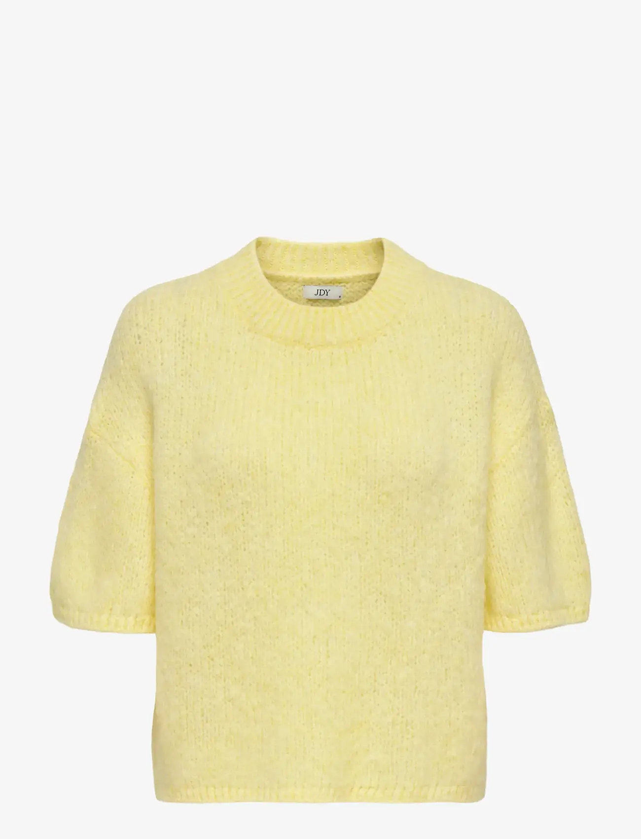 JDY - JDYLINEA S/S PULLOVER O-NECK KNT NOOS - striktrøjer - pastel yellow - 1