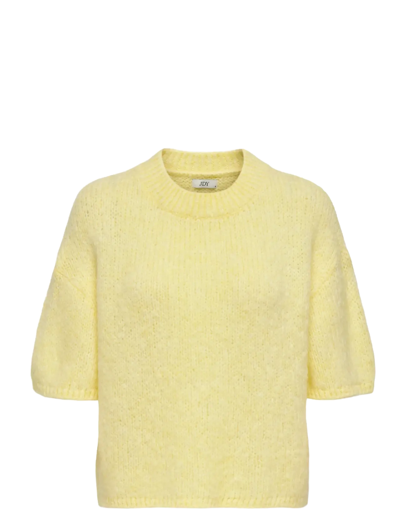 JDY JDYLINEA S/S PULLOVER O-NECK KNT NOOS - Riided - PASTEL YELLOW / yellow