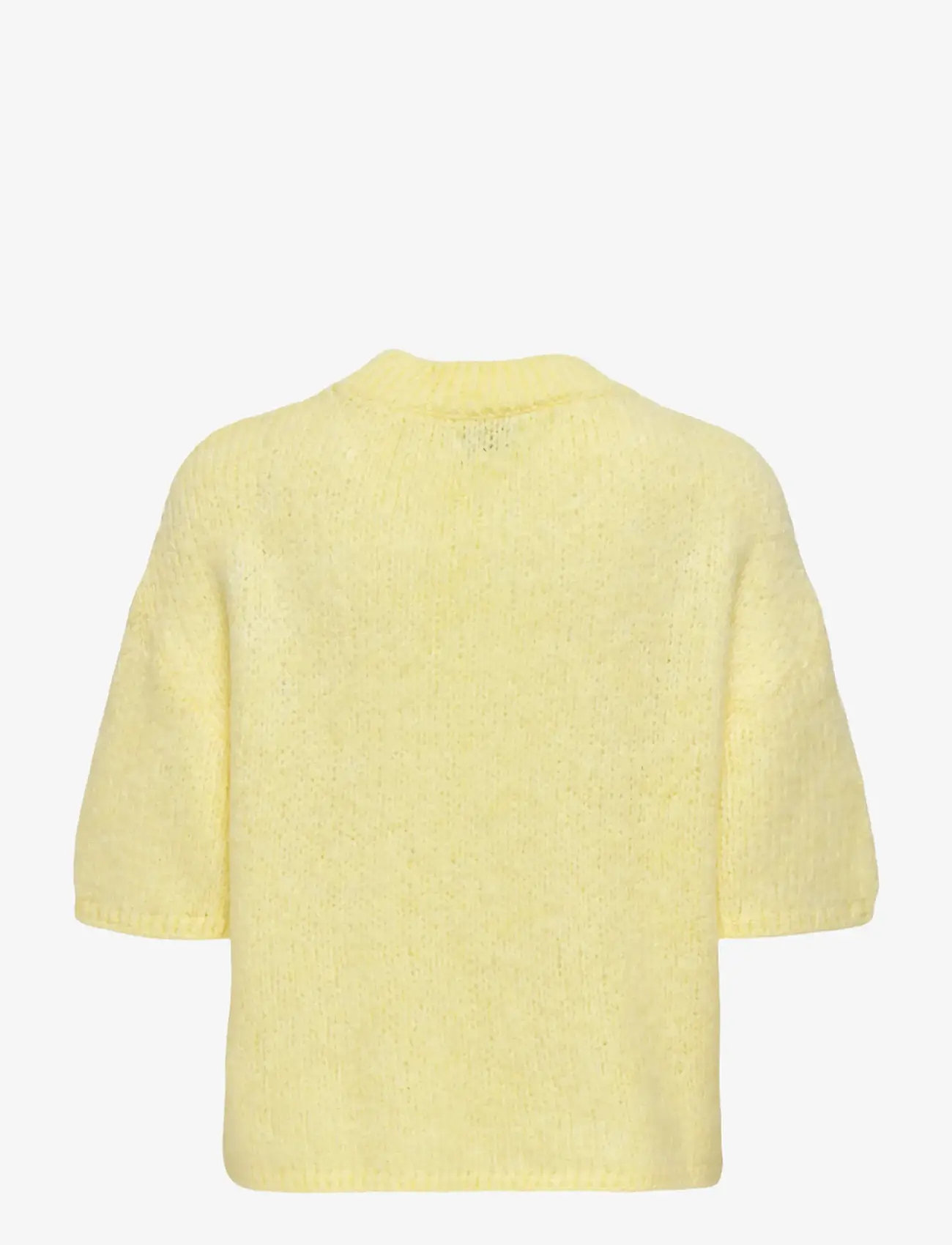 JDY - JDYLINEA S/S PULLOVER O-NECK KNT NOOS - striktrøjer - pastel yellow - 2