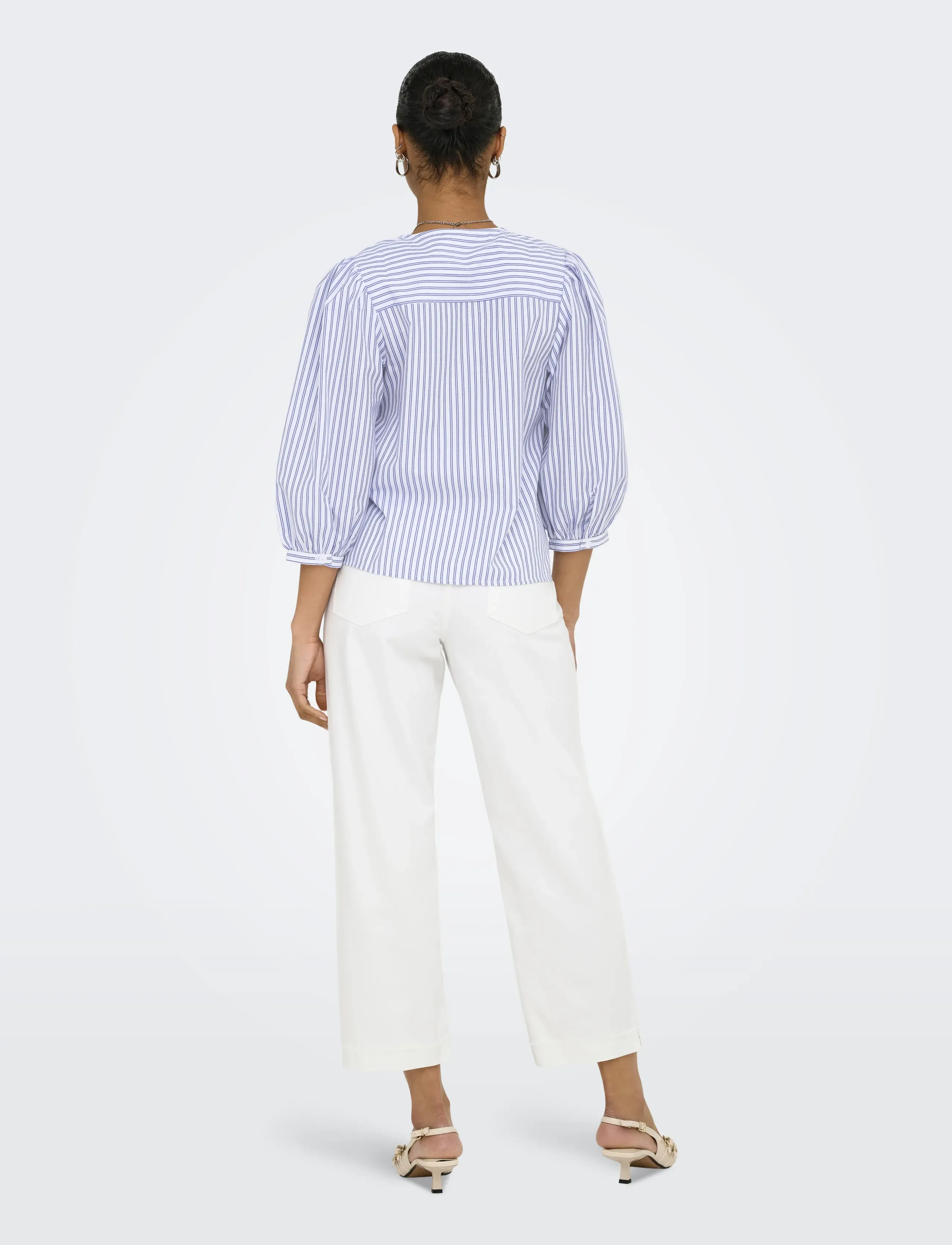 JDY - JDYJASMIN 3/4 SHIRT WVN EXP - white - 3