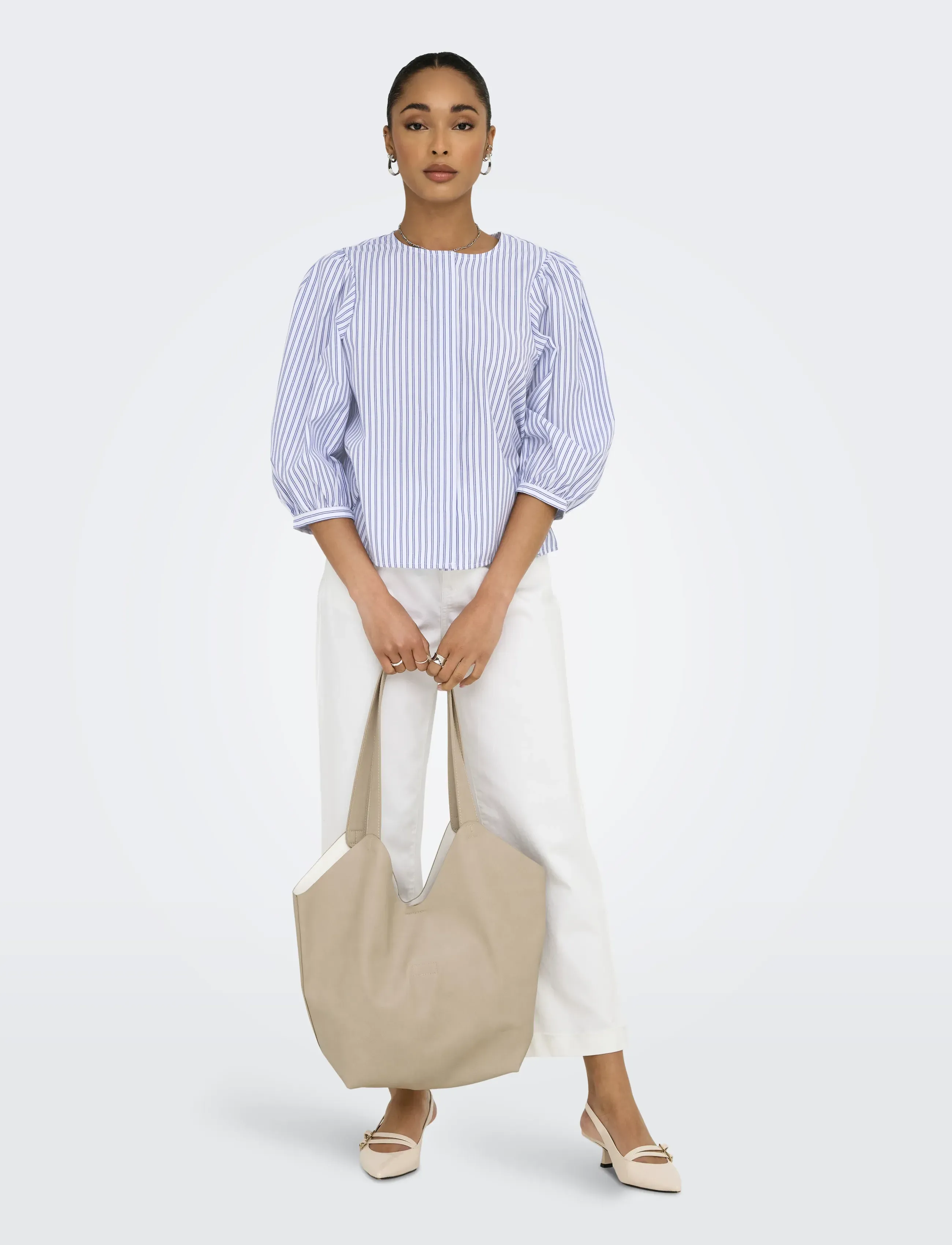 JDY - JDYJASMIN 3/4 SHIRT WVN EXP - white - 5