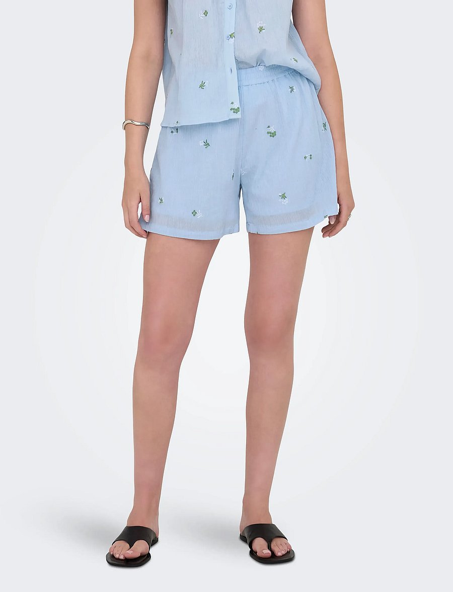 JDY - JDYALBA HW SHORTS WVN EXP - freizeitshorts - cashmere blue - 0