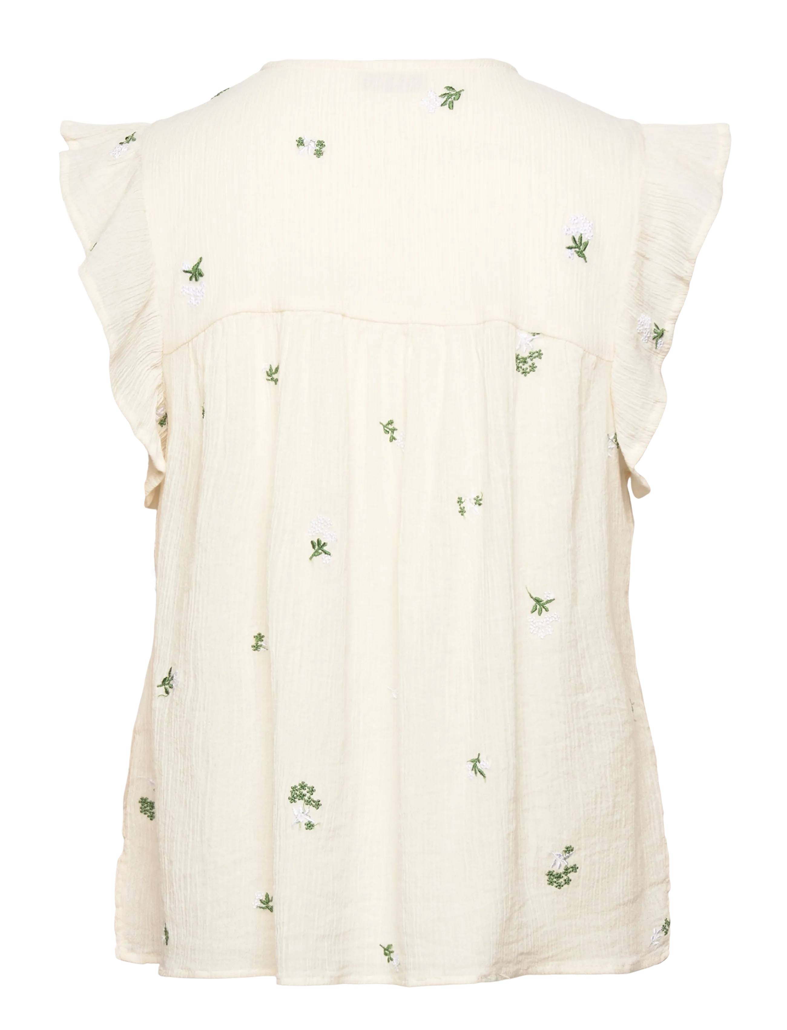 JDY - JDYALBA S/L FRILL SHIRT WVN EXP - cloud dancer - 1
