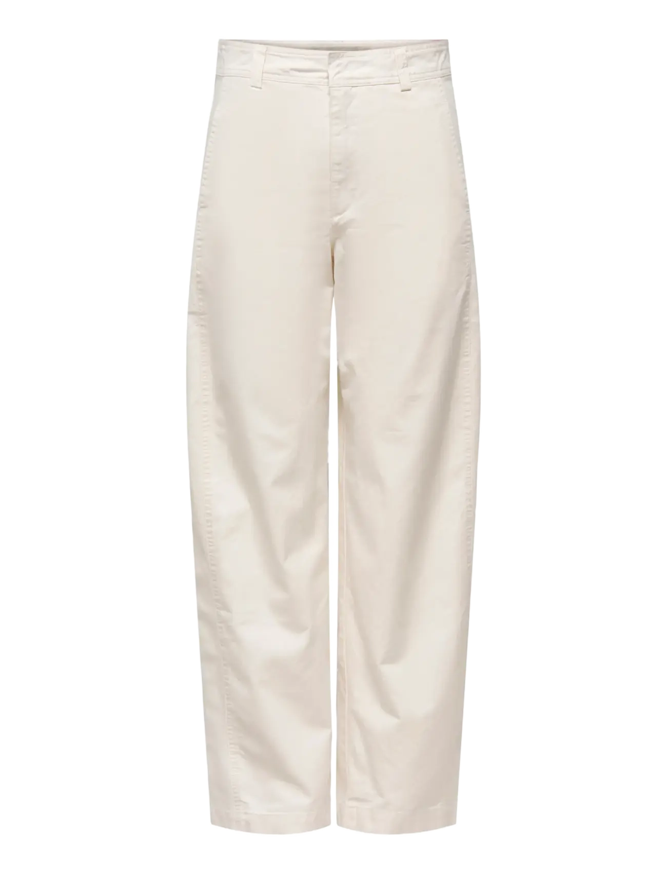 JDY JDYSELMA HW BARREL PANT PNT NOOS - Teksad - CLOUD DANCER / white