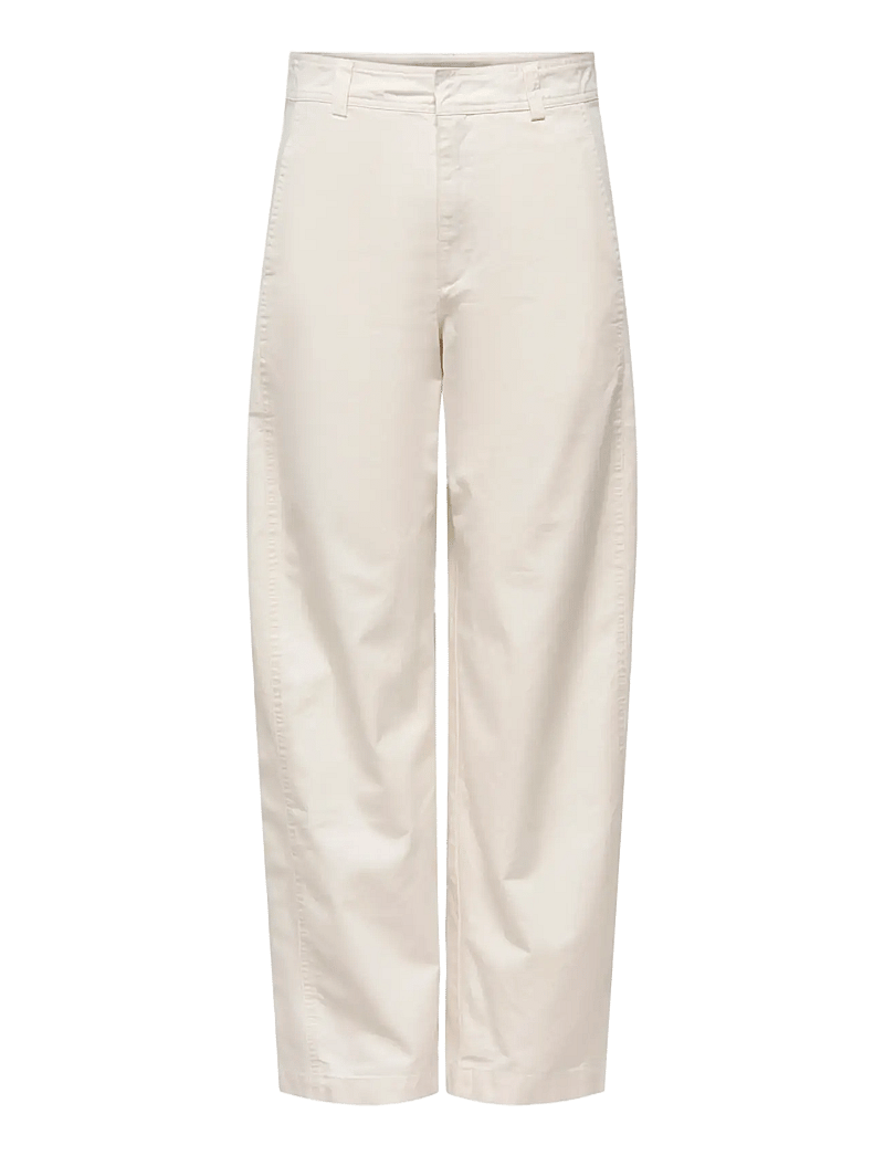 JDY - JDYSELMA HW BARREL PANT PNT NOOS - barrel jeans - cloud dancer - 1