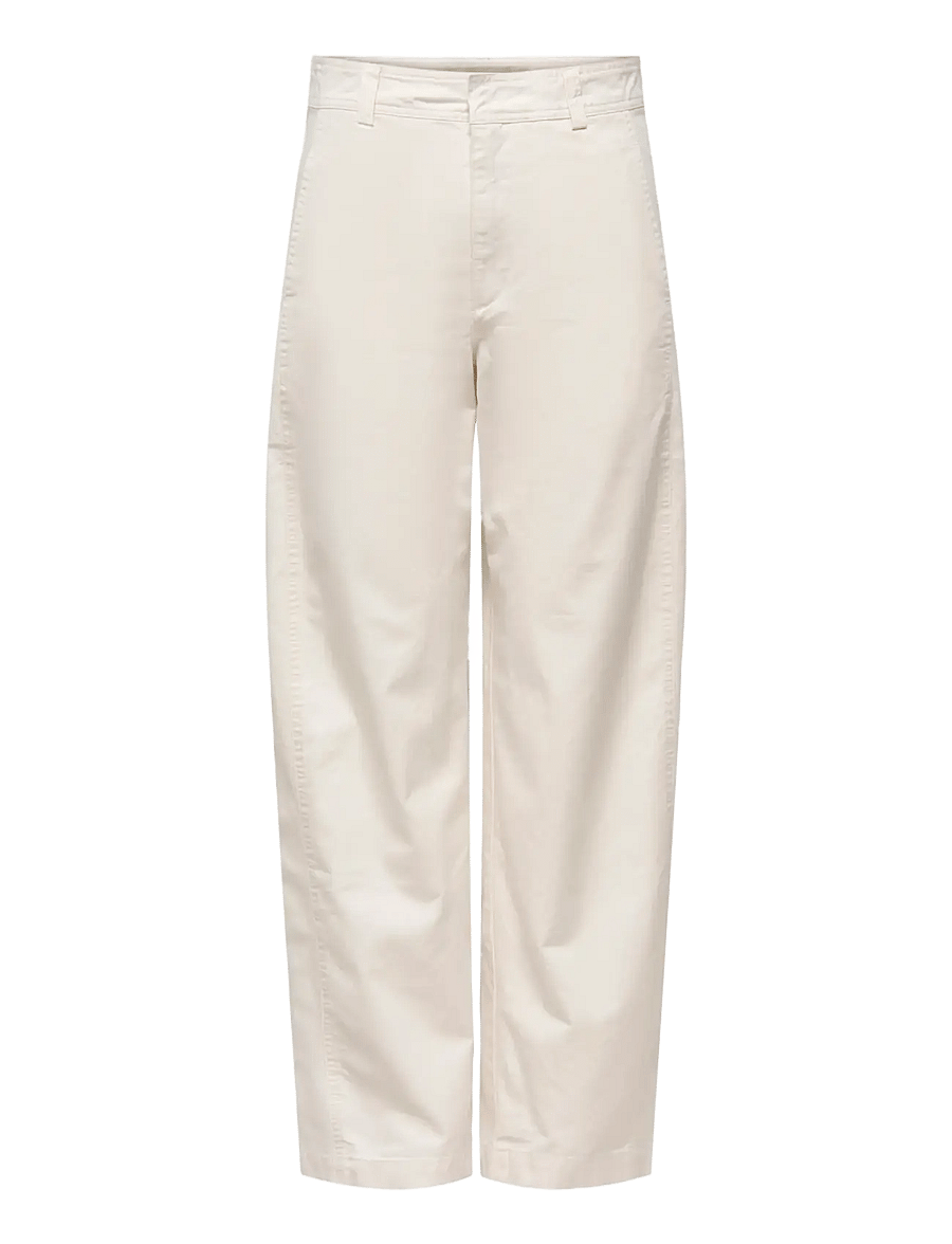 JDY - JDYSELMA HW BARREL PANT PNT NOOS - barrel jeans - cloud dancer - 1