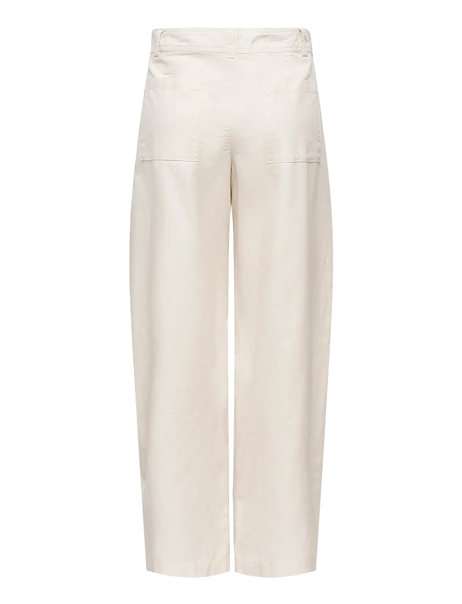 JDY - JDYSELMA HW BARREL PANT PNT NOOS - barrel jeans - cloud dancer - 2
