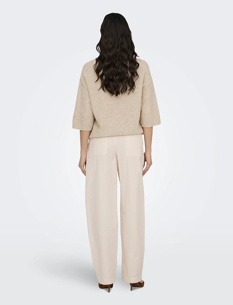 JDY - JDYSELMA HW BARREL PANT PNT NOOS - barrel jeans - cloud dancer - 3