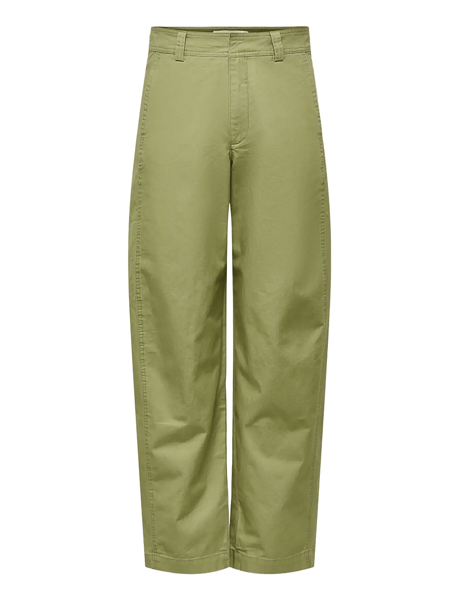 JDY - JDYSELMA HW BARREL PANT PNT NOOS - jeans barrel - dried herb - 1