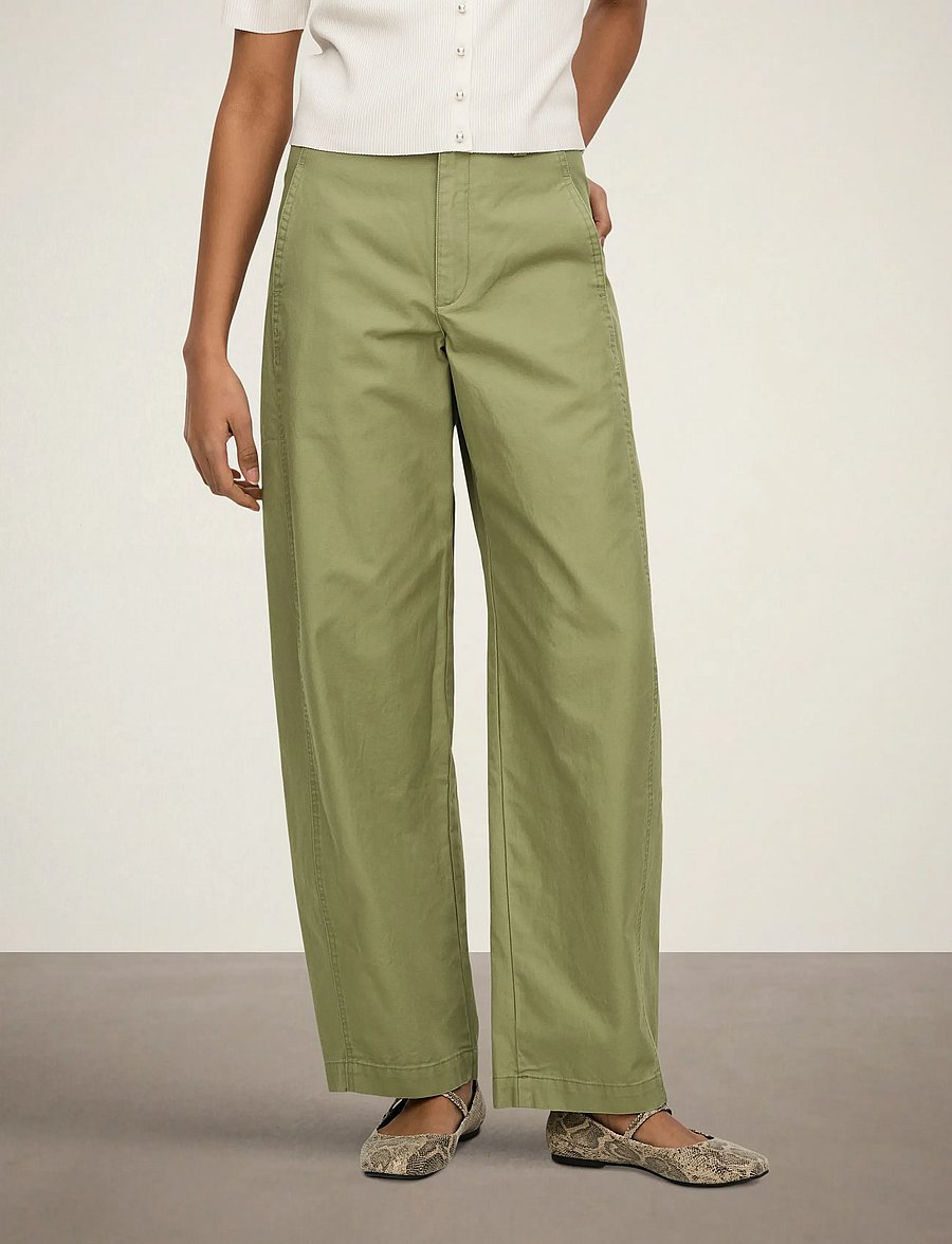 JDY - JDYSELMA HW BARREL PANT PNT NOOS - jeans barrel - dried herb - 0