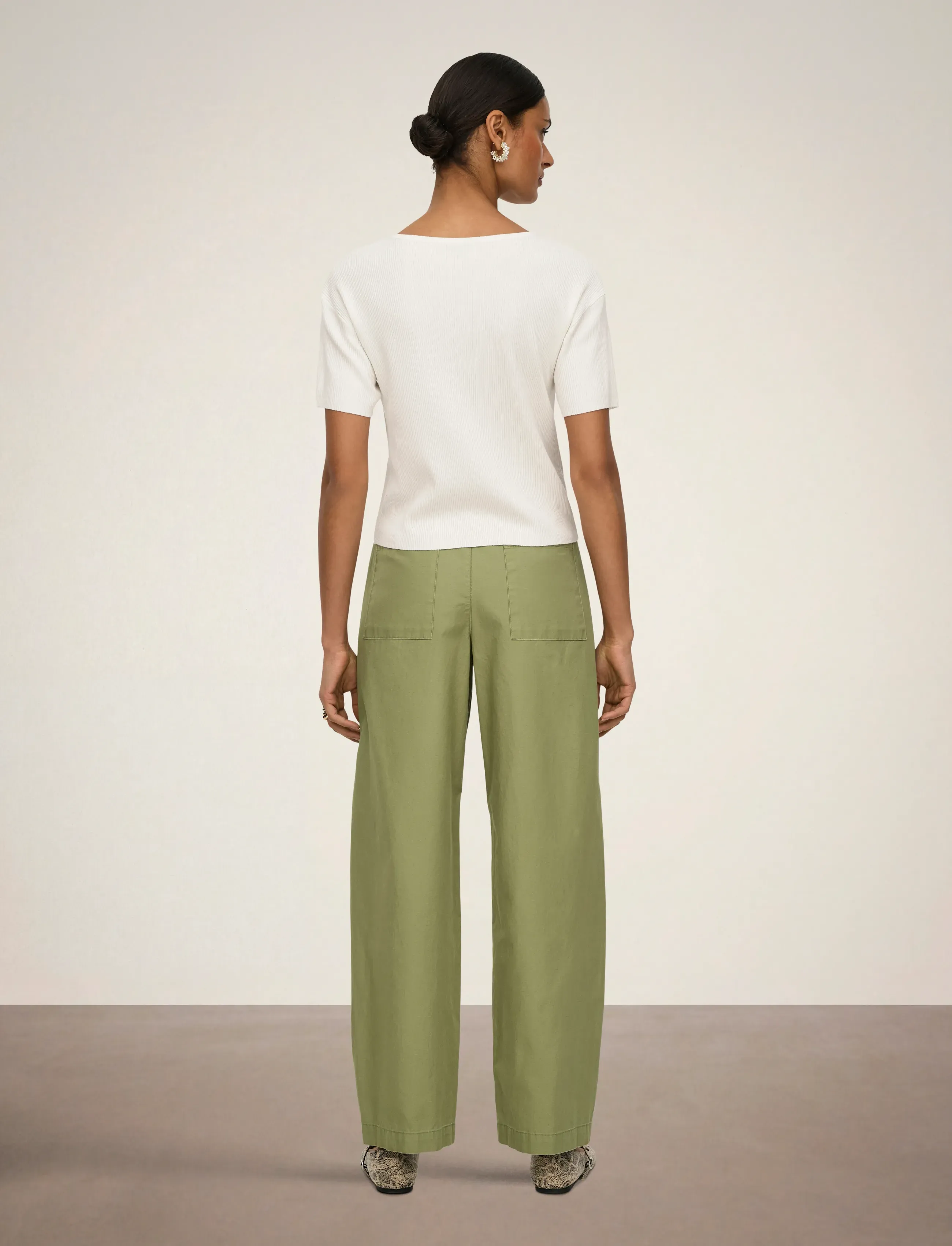 JDY - JDYSELMA HW BARREL PANT PNT NOOS - barrel jeans - dried herb - 3