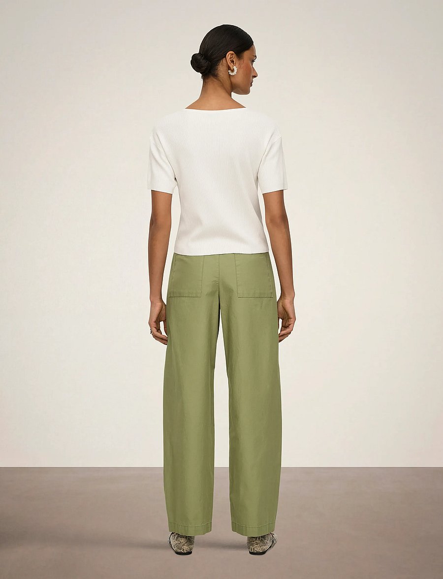 JDY - JDYSELMA HW BARREL PANT PNT NOOS - jeans barrel - dried herb - 3