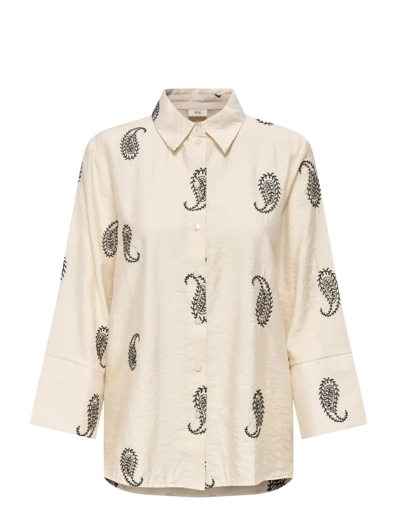 JDY JDYTHEA 7/8 EMBROIDERY SHIRT WVN - Kontoririided - ECRU / cream