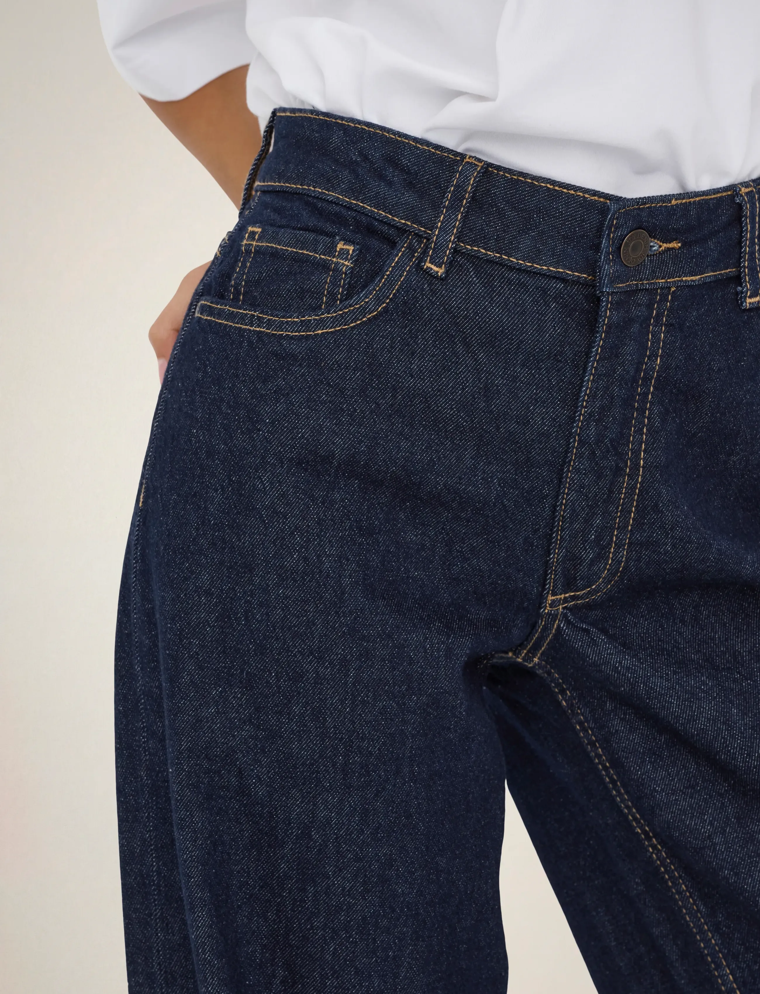 JDY - JDYRUBY MW WID RINSE 1015 DNM NOOS - pantalons larges - dark blue denim - 5