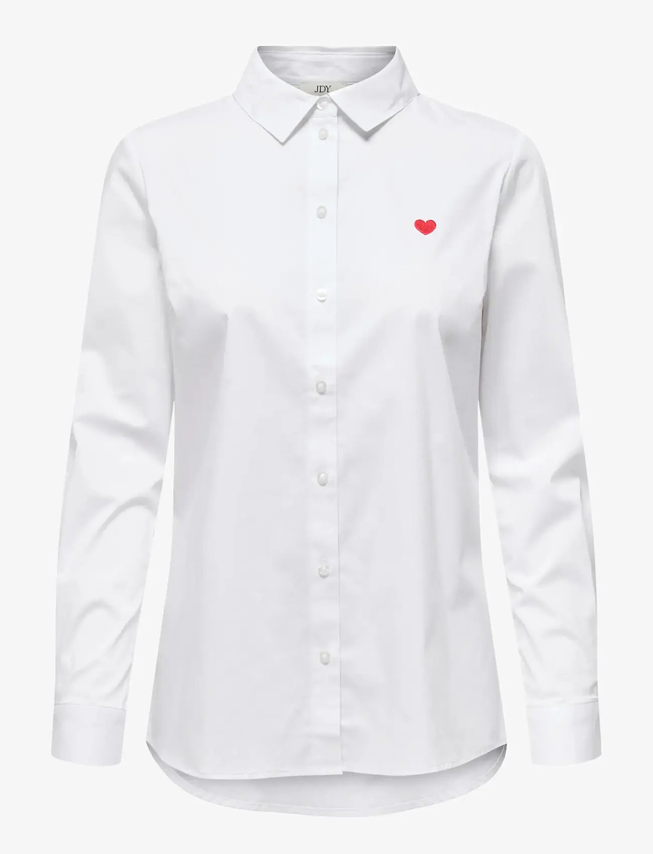 JDY - JDYMIO L/S EMBROIDERY SHIRT WVN NOOS - pikkade varrukatega särgid - white - 0