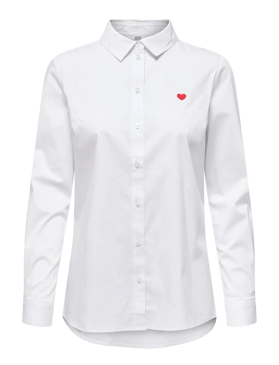 JDY - JDYMIO L/S EMBROIDERY SHIRT WVN NOOS - chemises à manches longues - white - 1