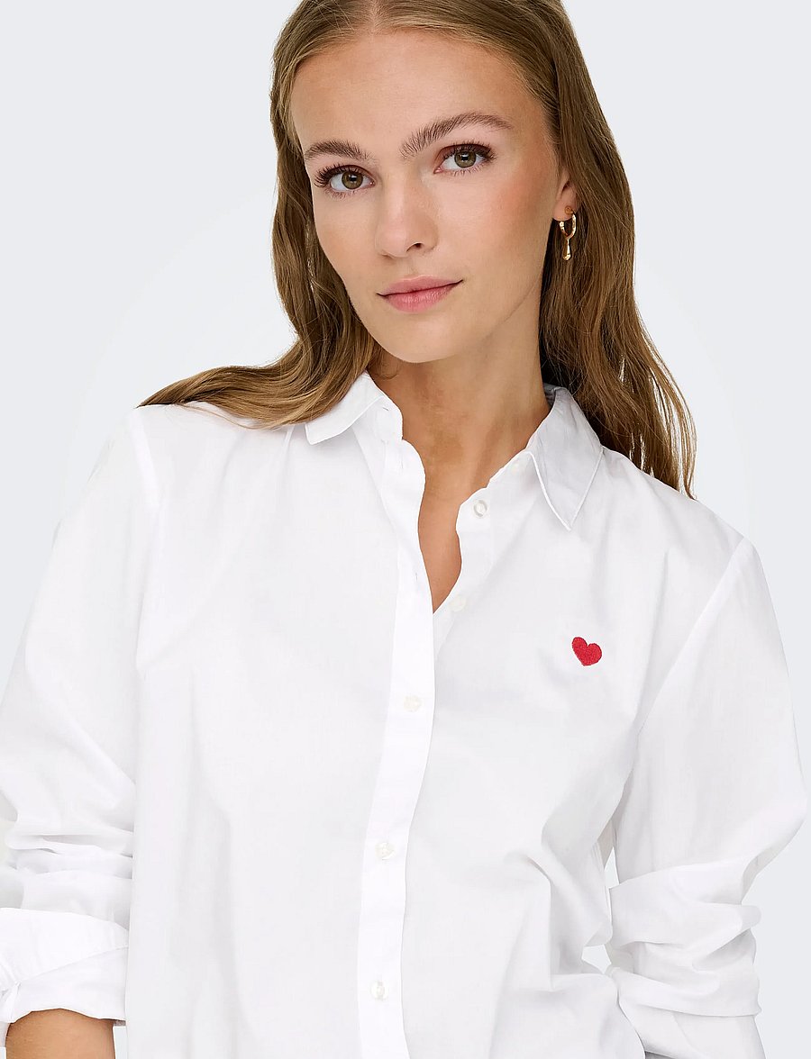 JDY - JDYMIO L/S EMBROIDERY SHIRT WVN NOOS - chemises à manches longues - white - 5
