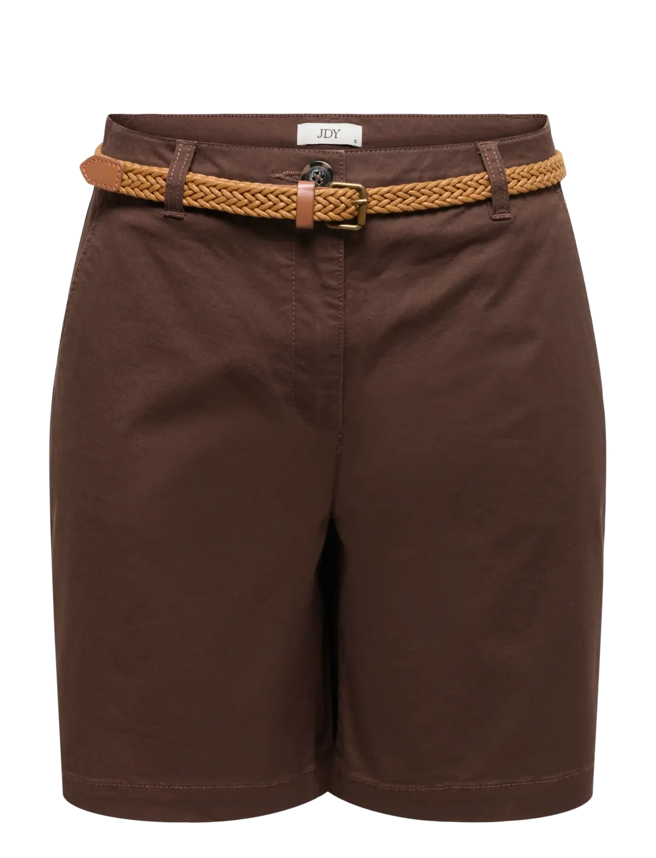JDY JDYCHICAGO MW BERMUDA SHORTS WVN NOOS - Bermuda püksid - CHICORY COFFEE / brown