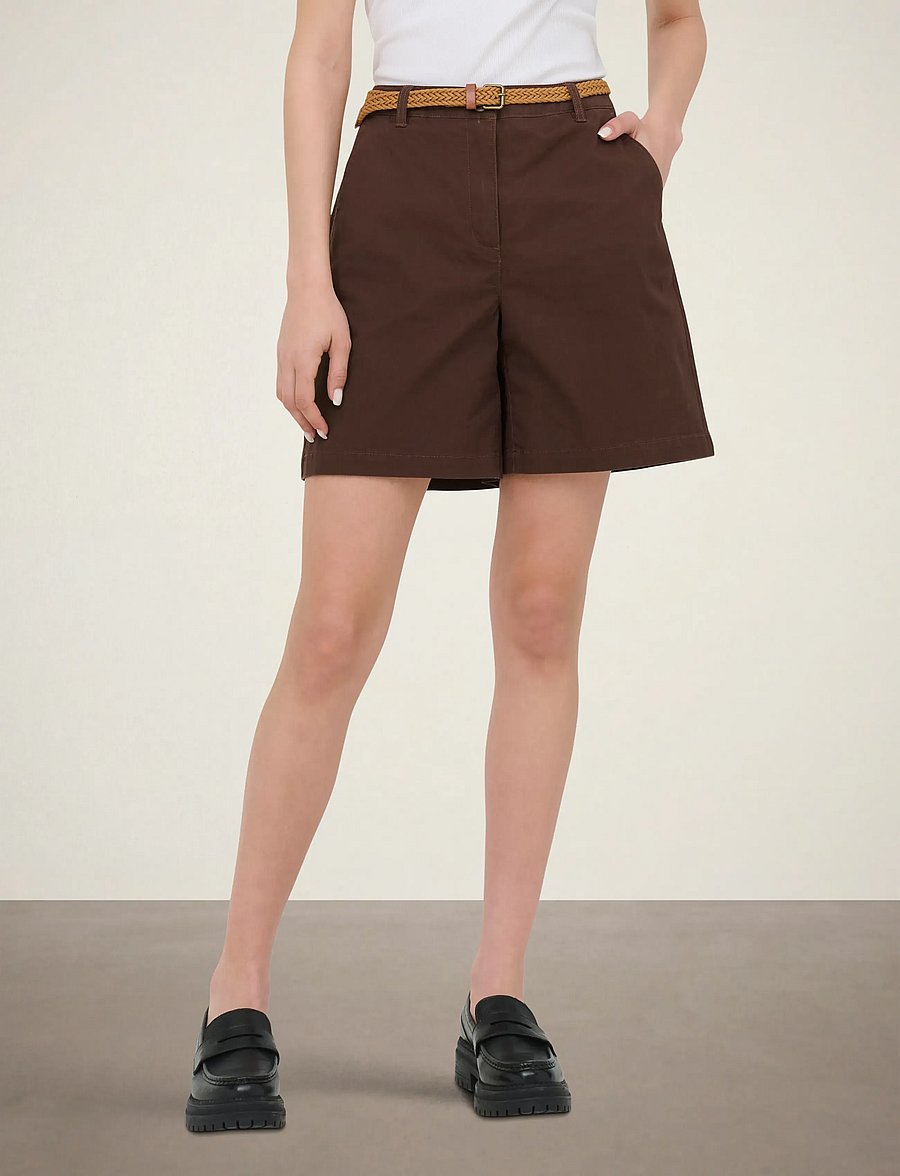 JDY - JDYCHICAGO MW BERMUDA SHORTS WVN NOOS - bermudas - chicory coffee - 0