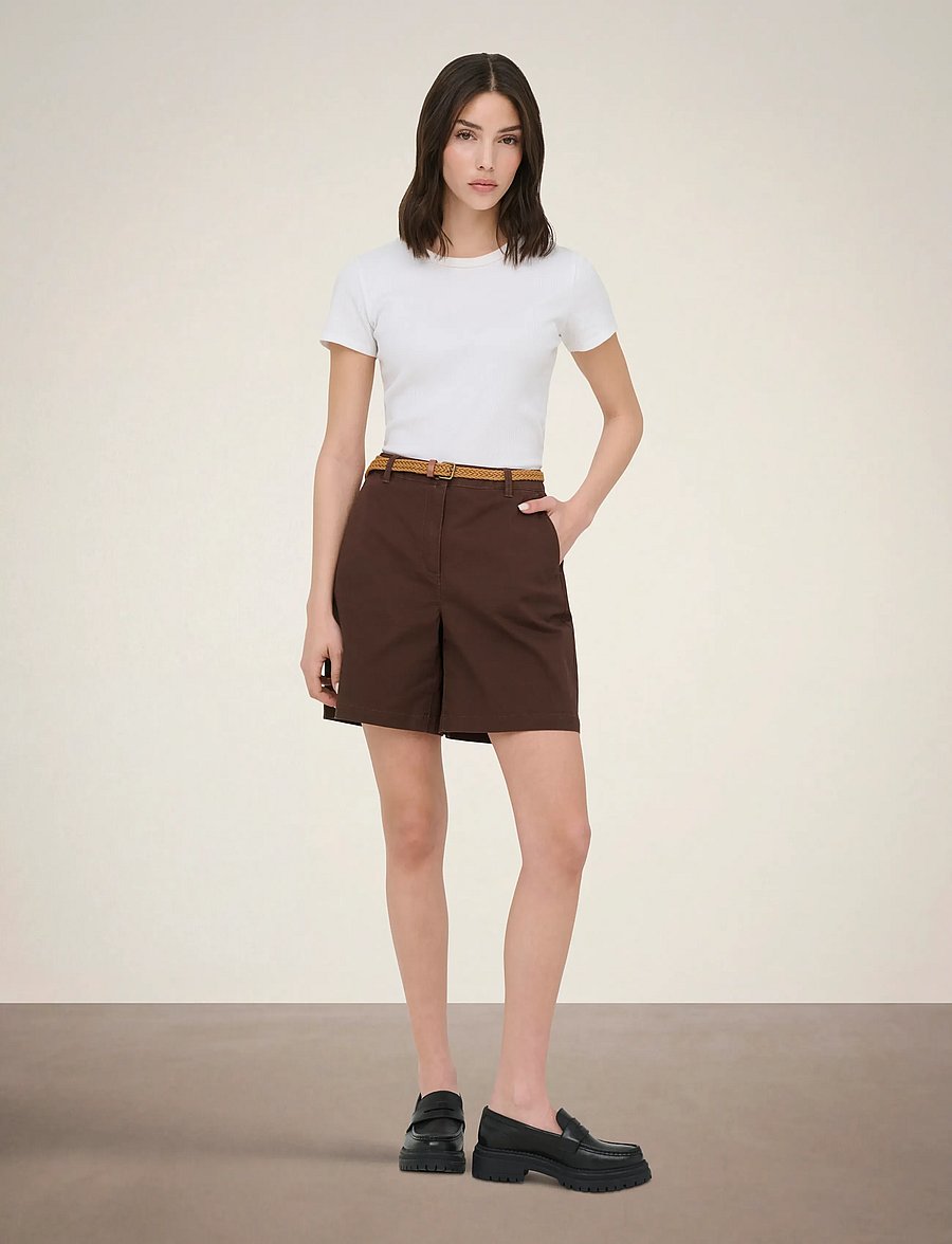 JDY - JDYCHICAGO MW BERMUDA SHORTS WVN NOOS - bermudas - chicory coffee - 4