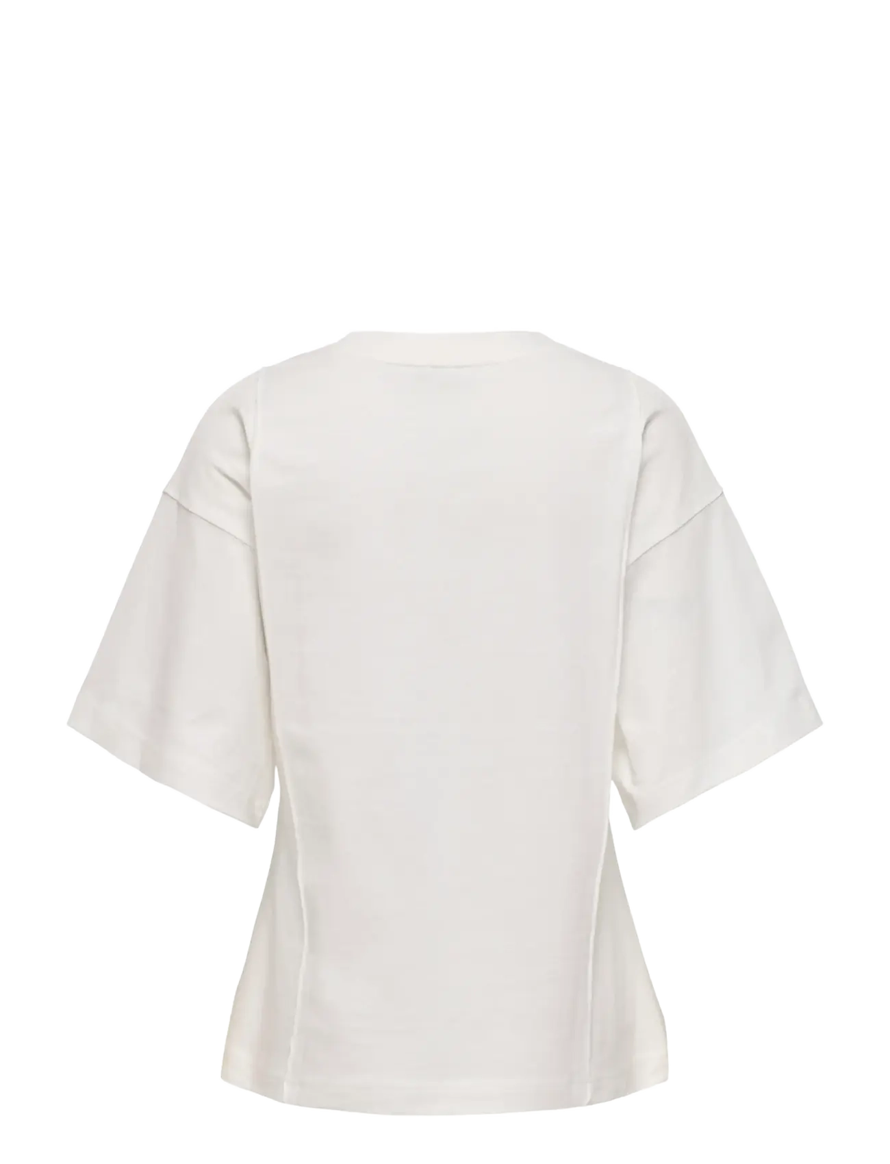 JDY - JDYRUBY LIFE S/S PIPING T-SHIRT JRS - t-shirts - cloud dancer - 1