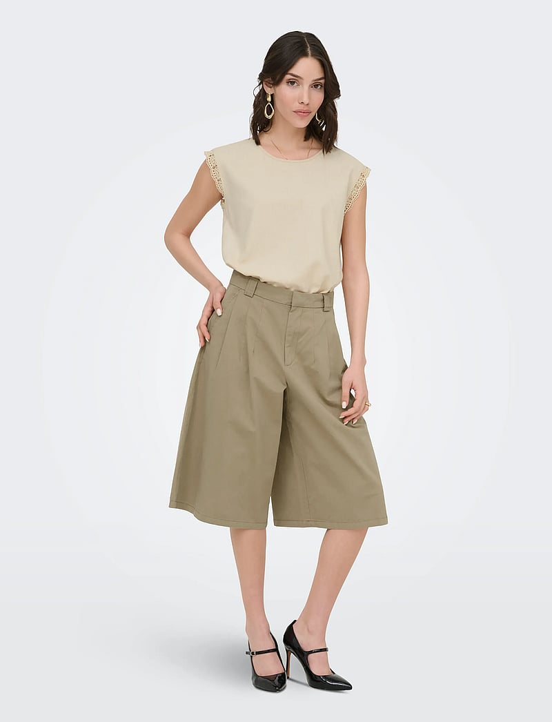 JDY - JDYBIANCA HW BERMUDA SHORTS PNT NOOS - bermudashorts - lead gray - 4