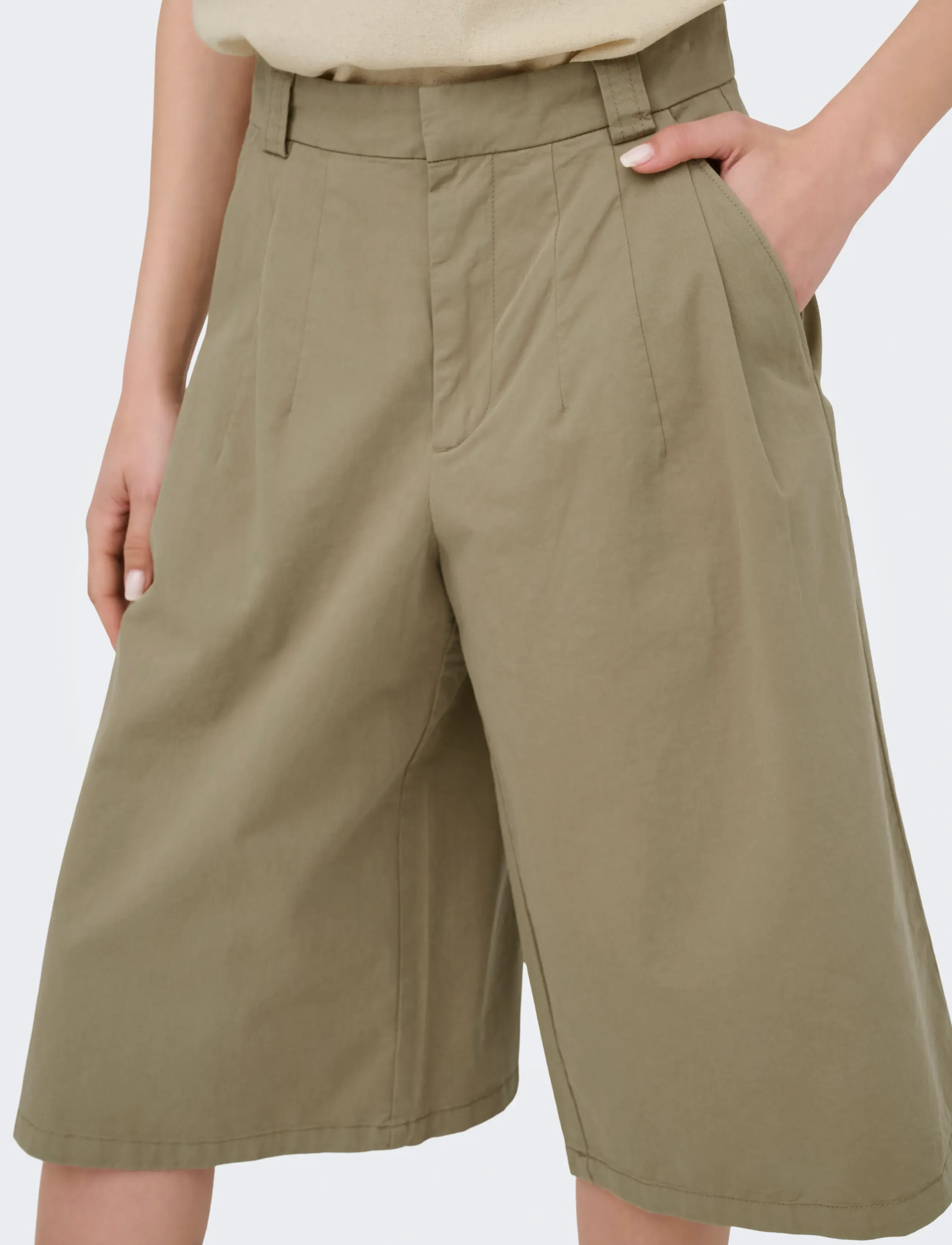 JDY - JDYBIANCA HW BERMUDA SHORTS PNT NOOS - bermudy - lead gray - 5