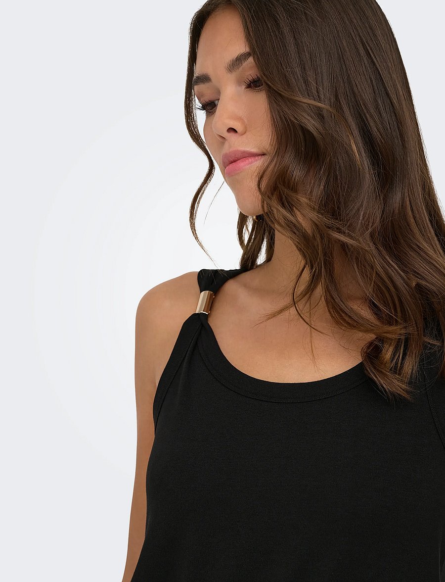 JDY - JDYUFFA S/L TOP JRS NOOS - tanktops - black - 5
