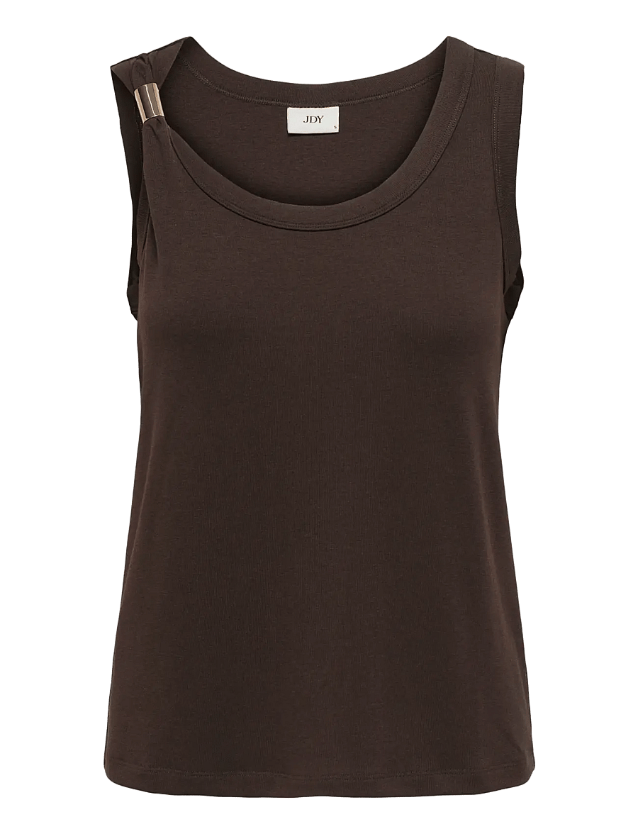 JDY - JDYUFFA S/L TOP JRS NOOS - sleeveless tops - chicory coffee - 1
