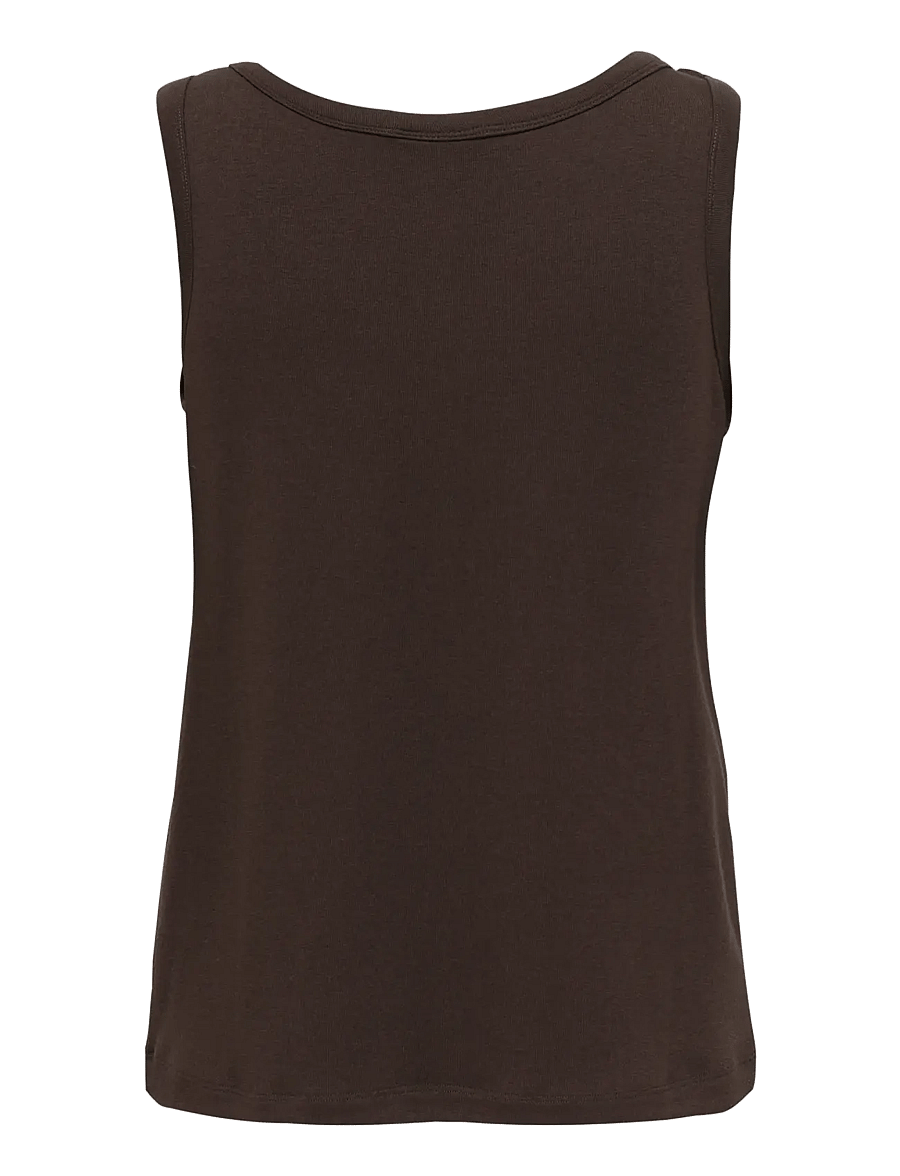 JDY - JDYUFFA S/L TOP JRS NOOS - sleeveless tops - chicory coffee - 2