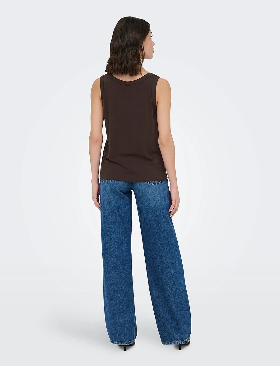 JDY - JDYUFFA S/L TOP JRS NOOS - sleeveless tops - chicory coffee - 3