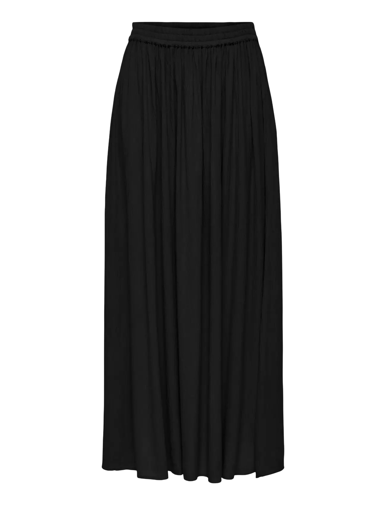 JDY liva Life Hw Midi Skirt Wvn, M, Röcke, Schwarz - Knee-length & Frauen