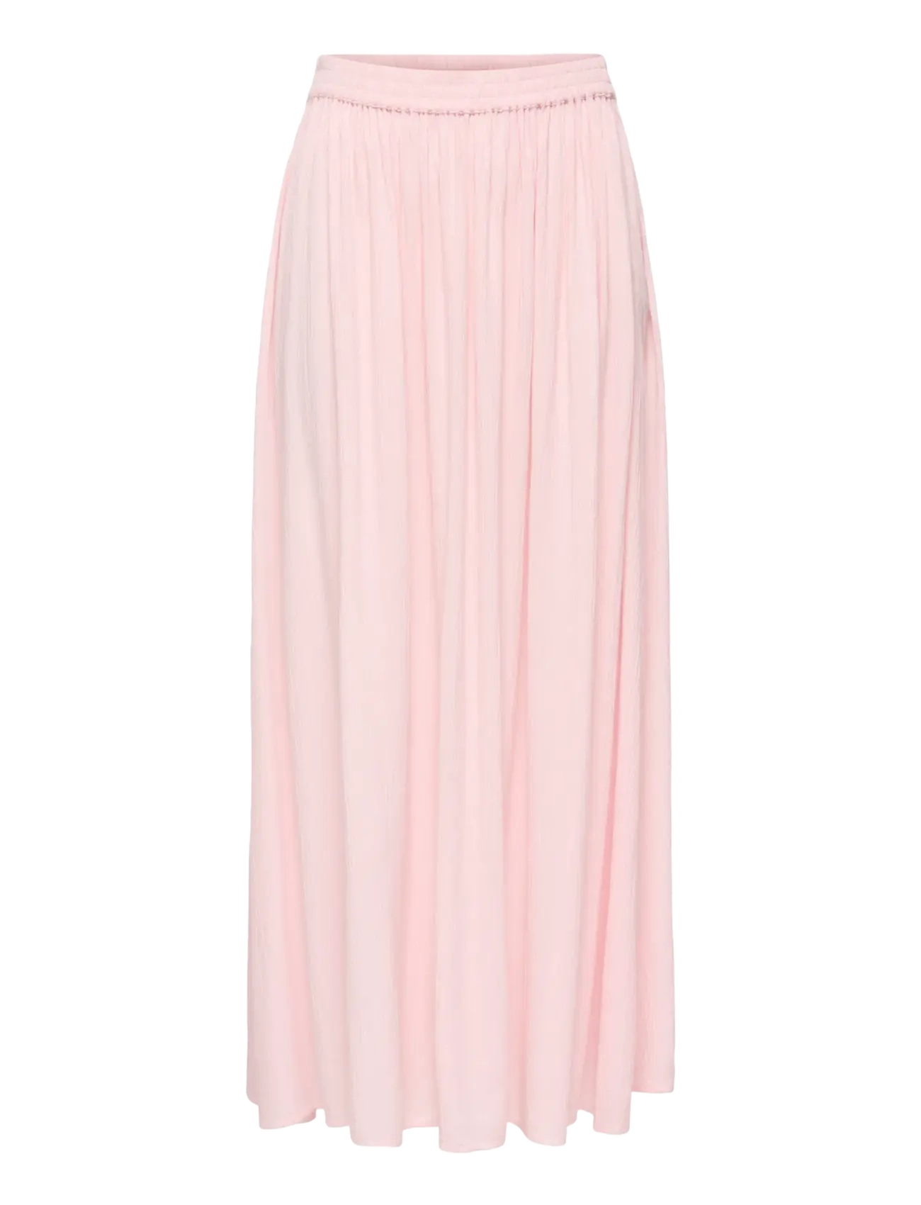 JDY liva Life Hw Midi Skirt Wvn, Kvinder, Højtaljet Rynket Midi Nederdel, Pink, Str: XS